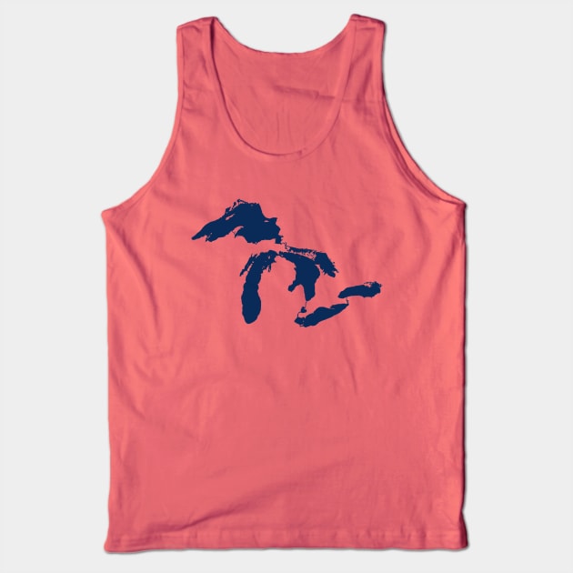 Great Lakes Tank Top by DistractedGeek